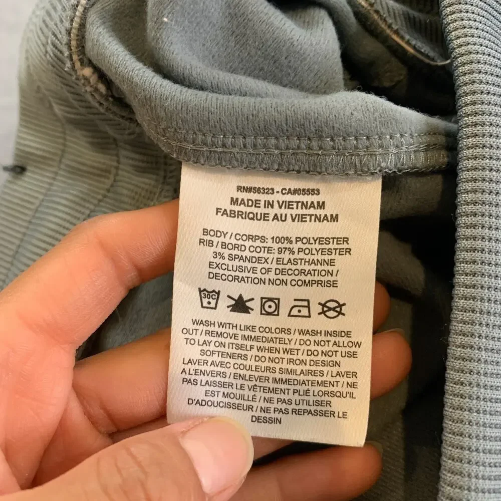 Nike Joggers Womens Medium Gray White Heritage Track Fleece Lined Tapered Pants